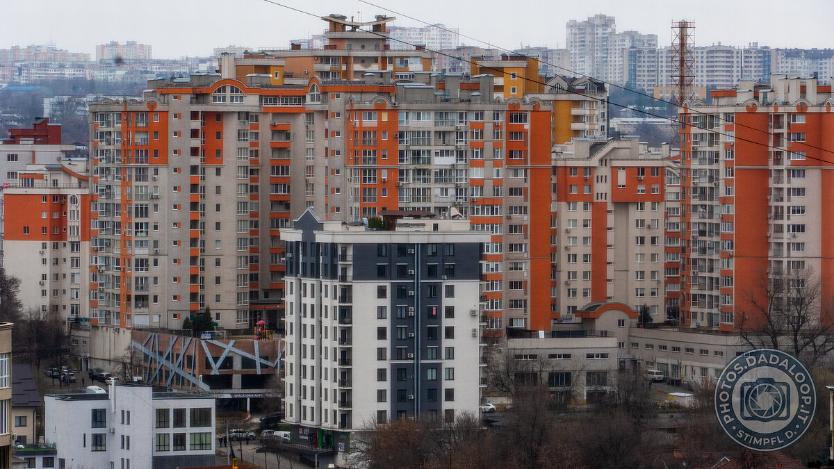 Urban density: residential buildings in Chișinău