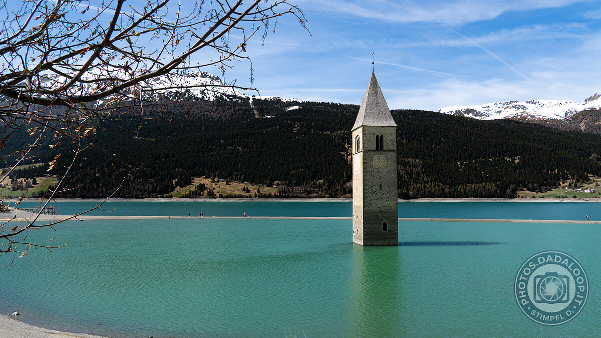 Il campanile sommerso nel Lago di Resia, Alto Adige