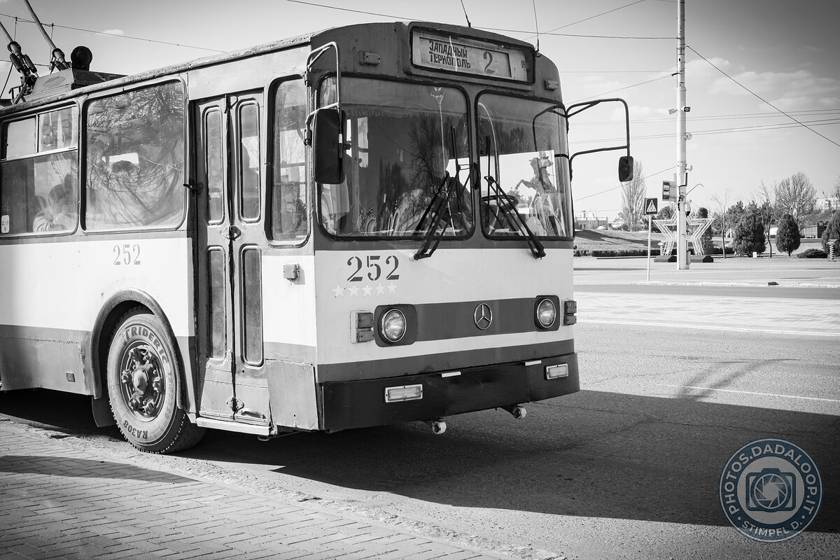 Filobus sovietico in bianco e nero, Transnistria